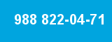 988 822-04-71 988 822-04-71
